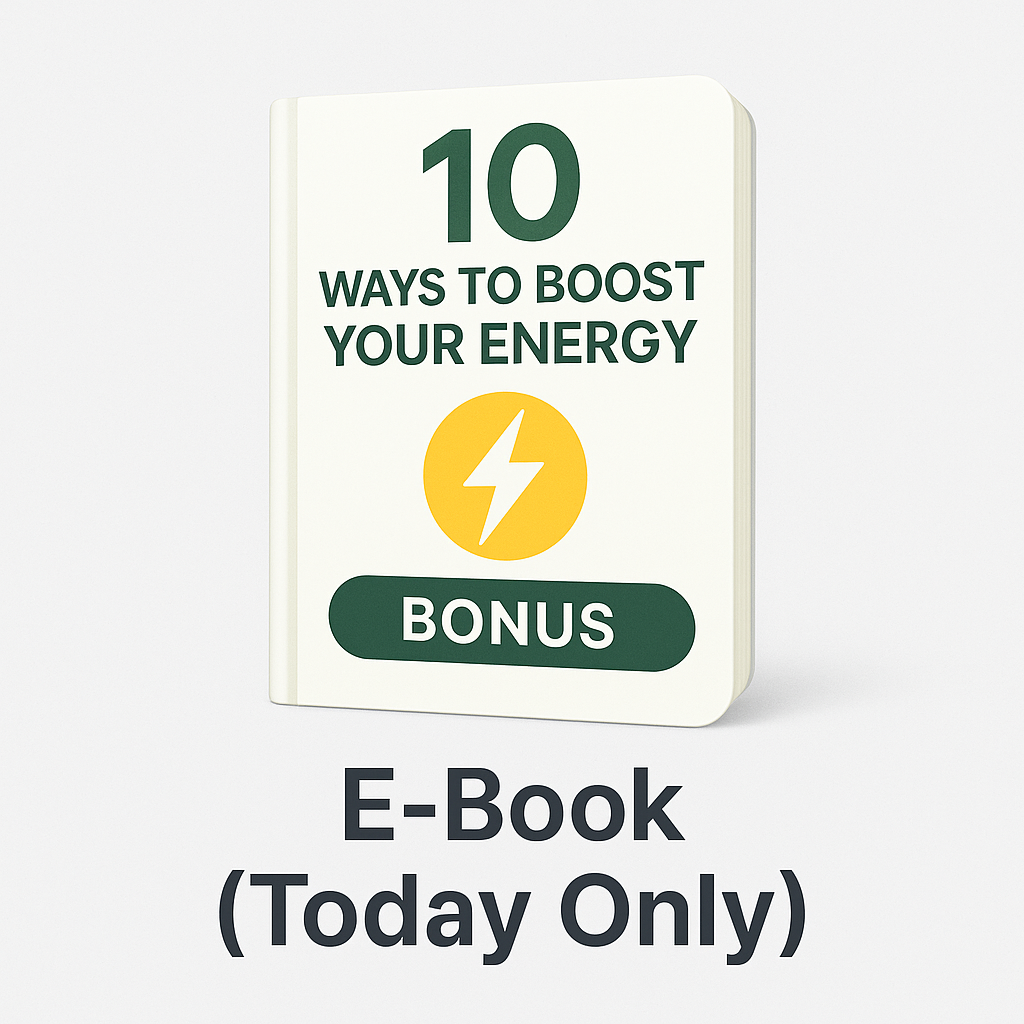 10 Ways to Boost Your Energy” E-Book (Today Only)